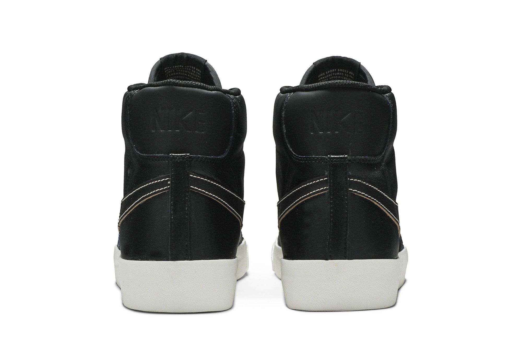 nike blazer mid premium leather black