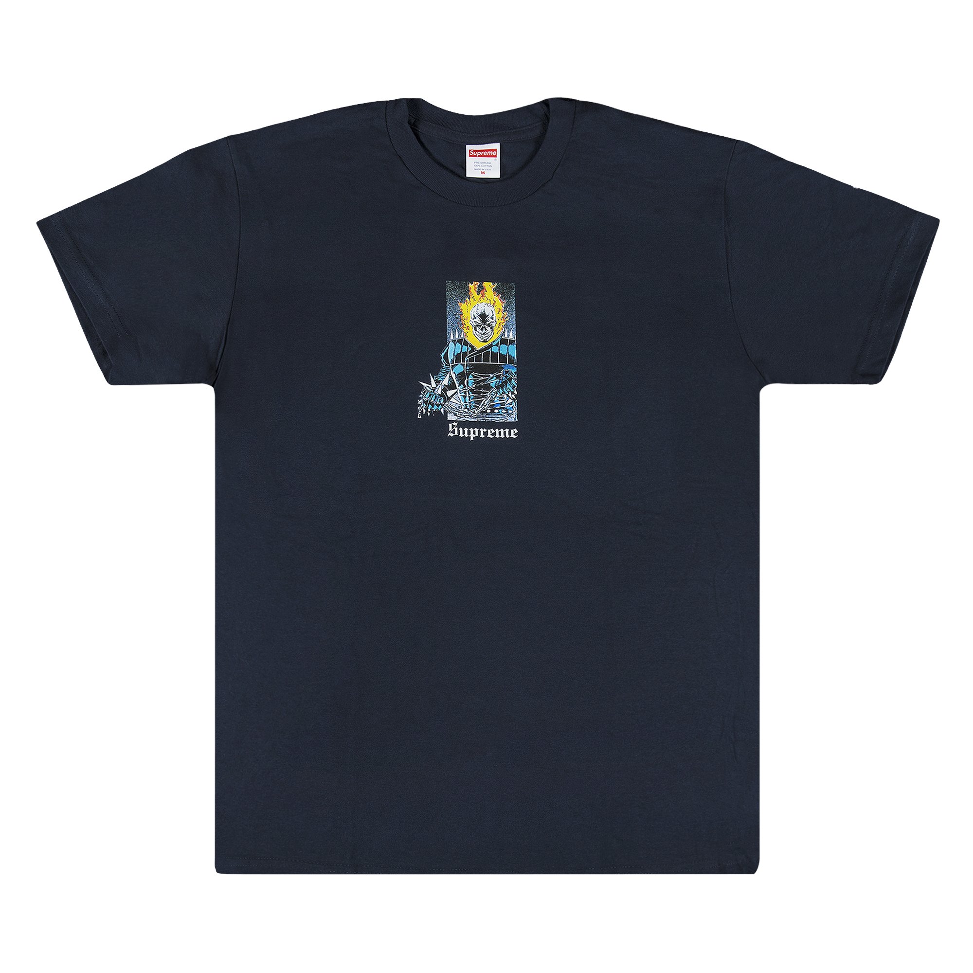 Buy Supreme Ghost Rider T-Shirt 'Navy' - SS19T16 NAVY | GOAT