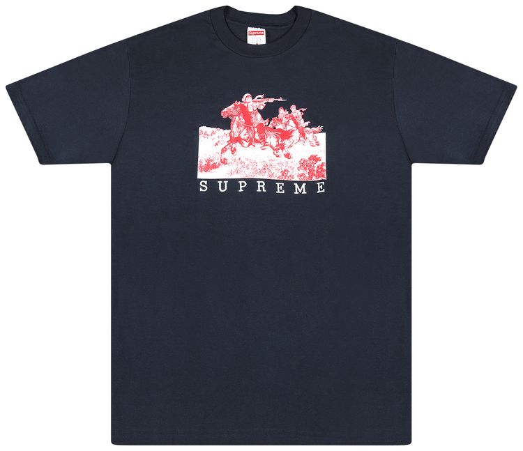 Supreme Riders T Shirt Navy