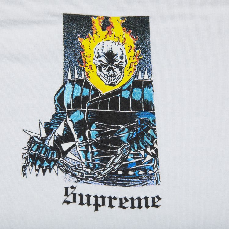 Supreme Ghost Rider T Shirt White