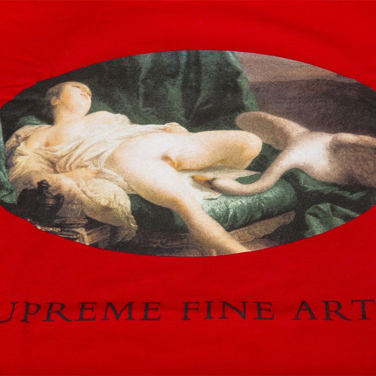 Supreme Leda And The Swan T Shirt Red