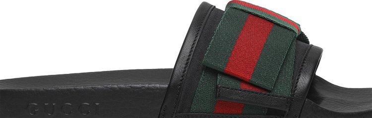 Gucci Wmns Satin Slide Web Bow