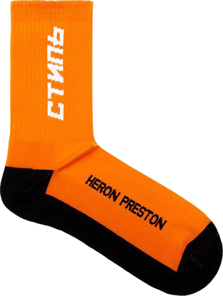 Heron Preston CTNMB Long Socks 'Orange'