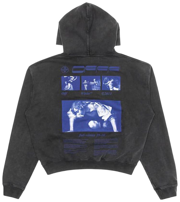 Off White Hardcore Caravaggio Over Hoodie Black