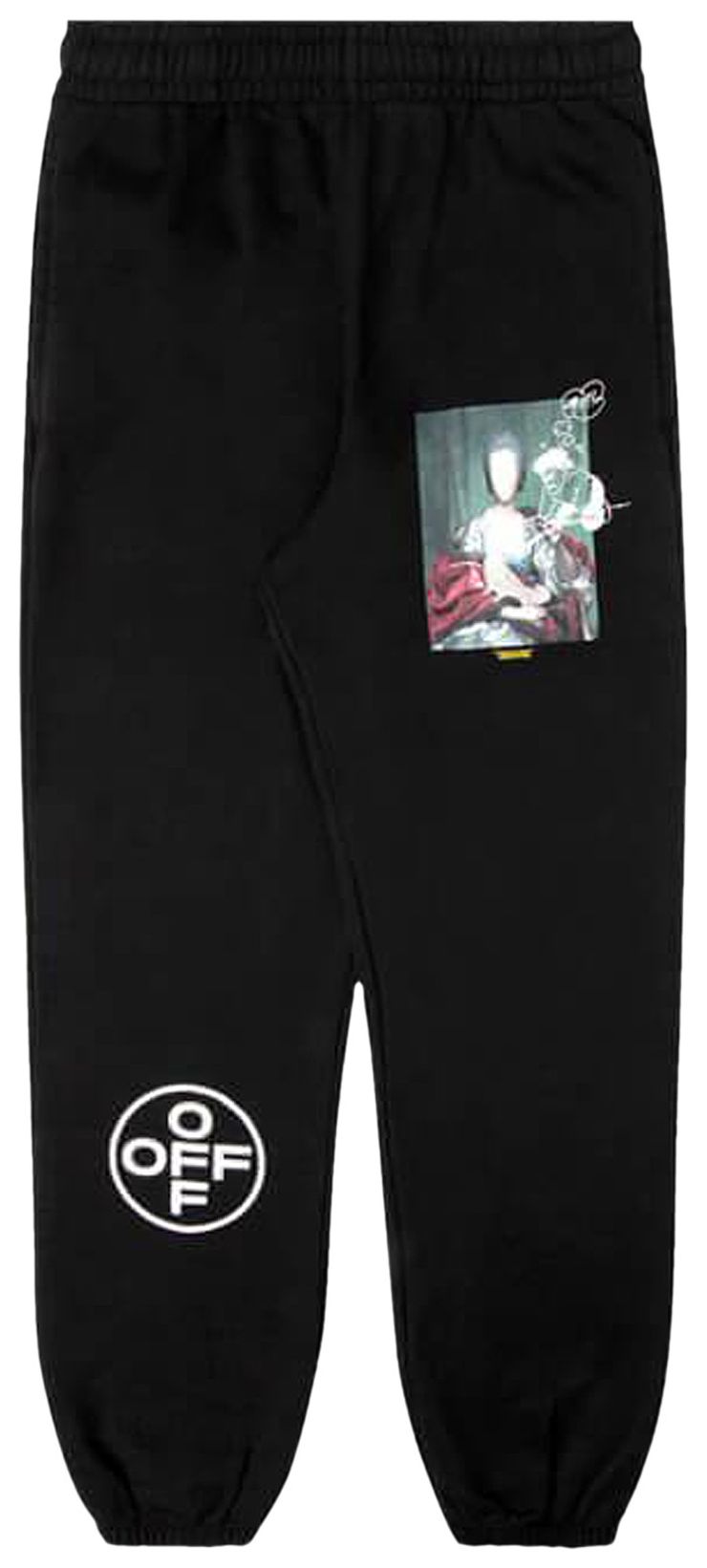 Off White Mariana De S Slim Sweatpant Black  Multicolor