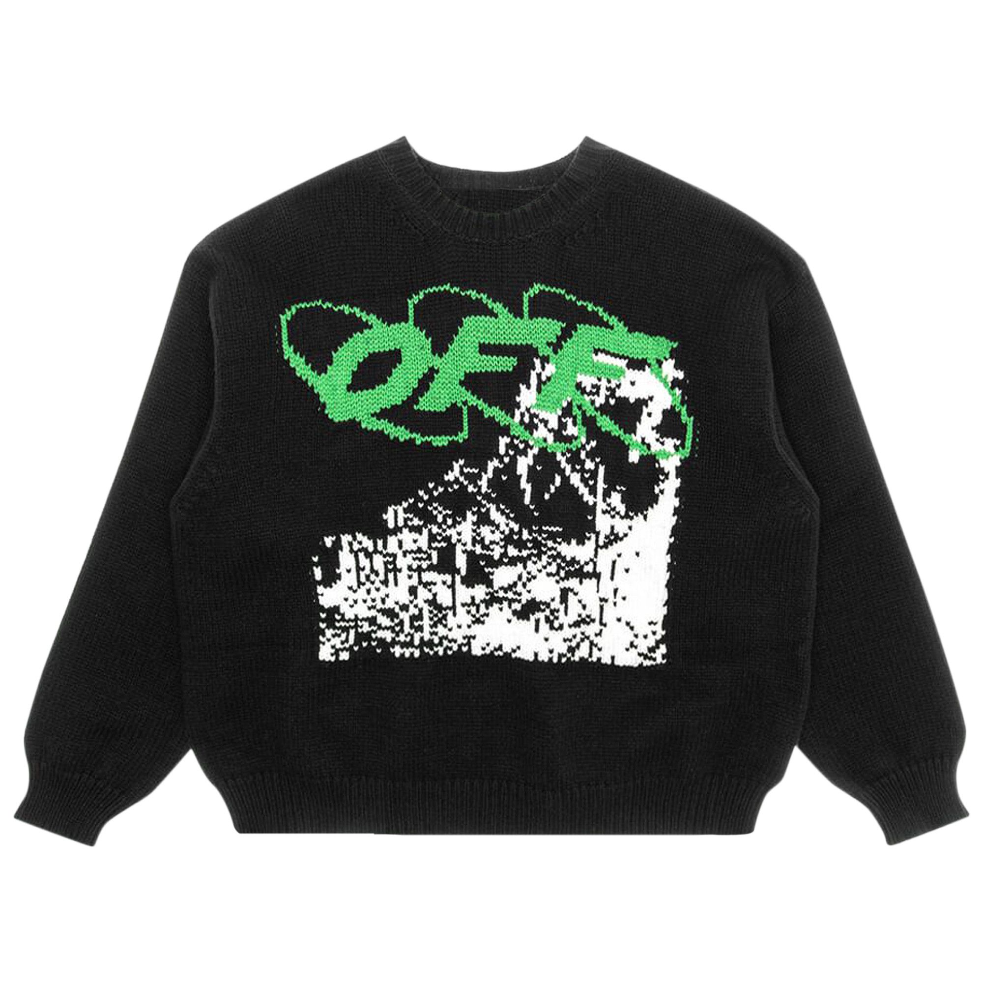 Buy Off White Ruined Factory Sweater Black