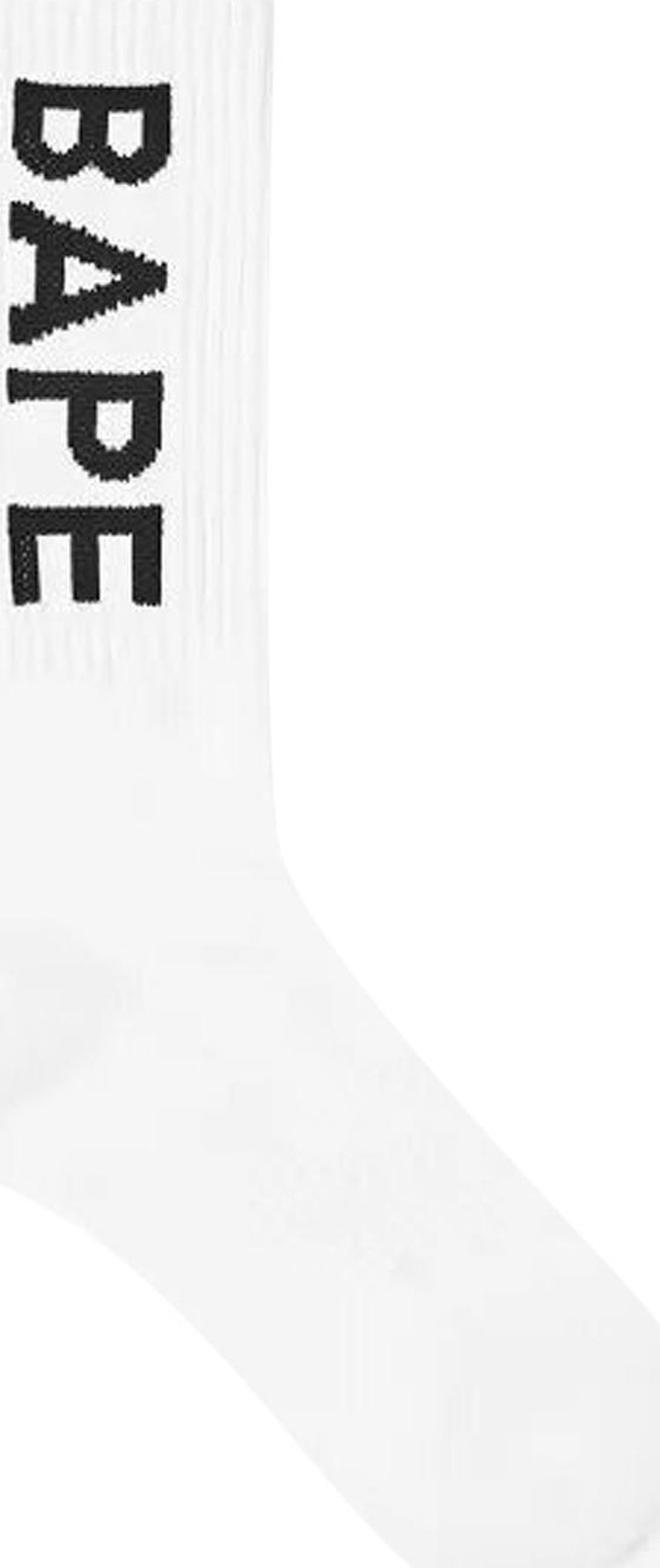 BAPE Premium Summer Bag Logo Socks 'White'