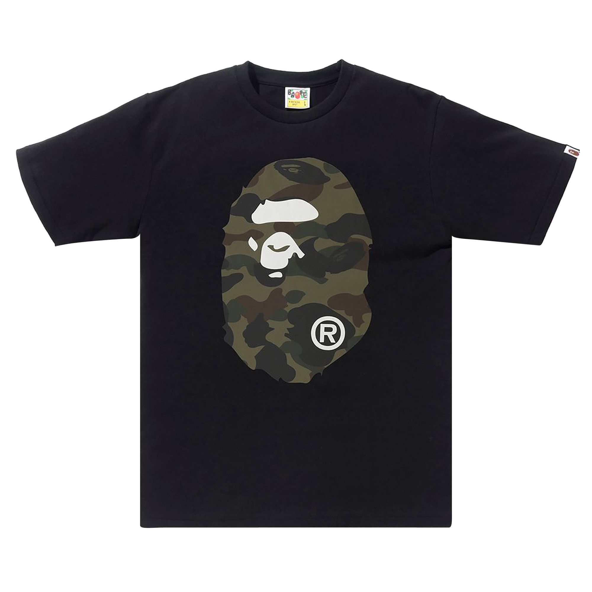 Buy BAPE 1st Camo Big Ape Head T Shirt Green Black 0039 100001031CBAH GREE GOAT