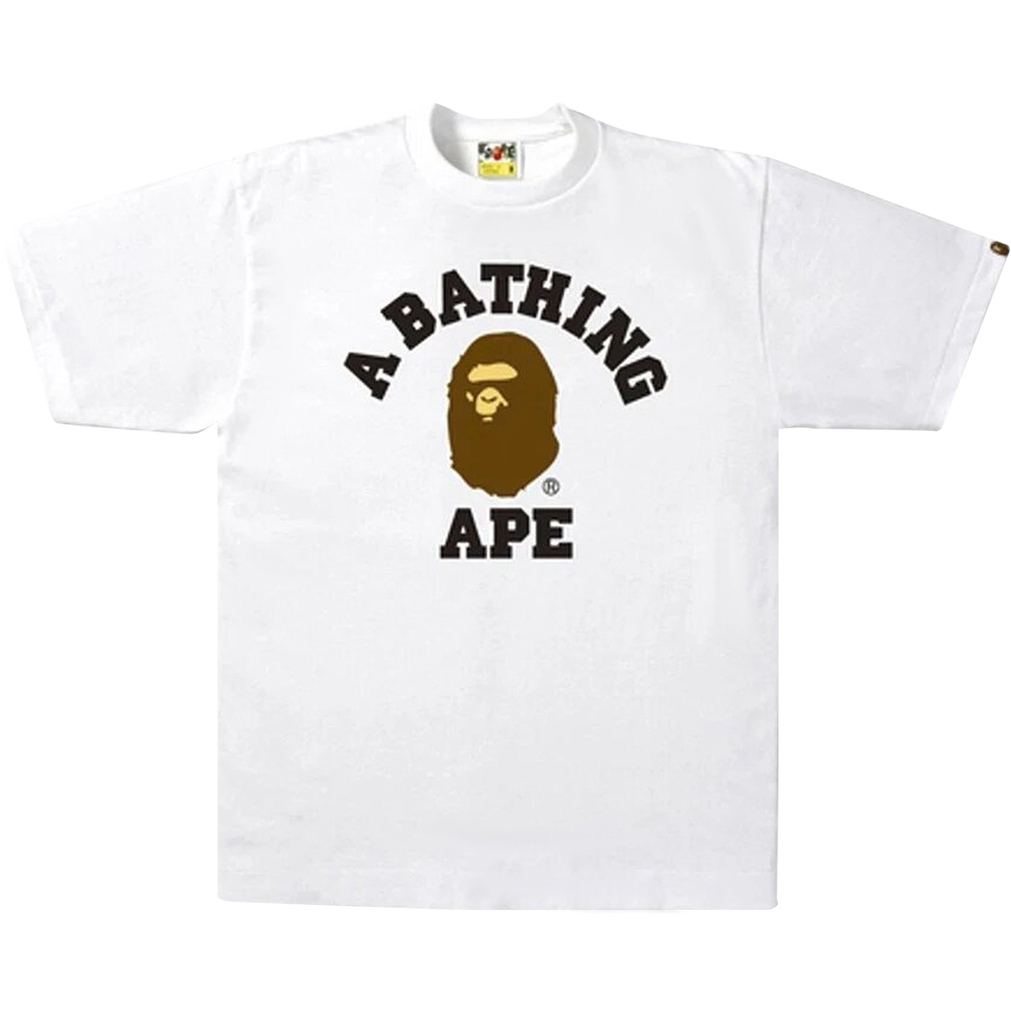 Buy BAPE College T-Shirt 'White' - 0039 100000103CTSH WHIT | GOAT