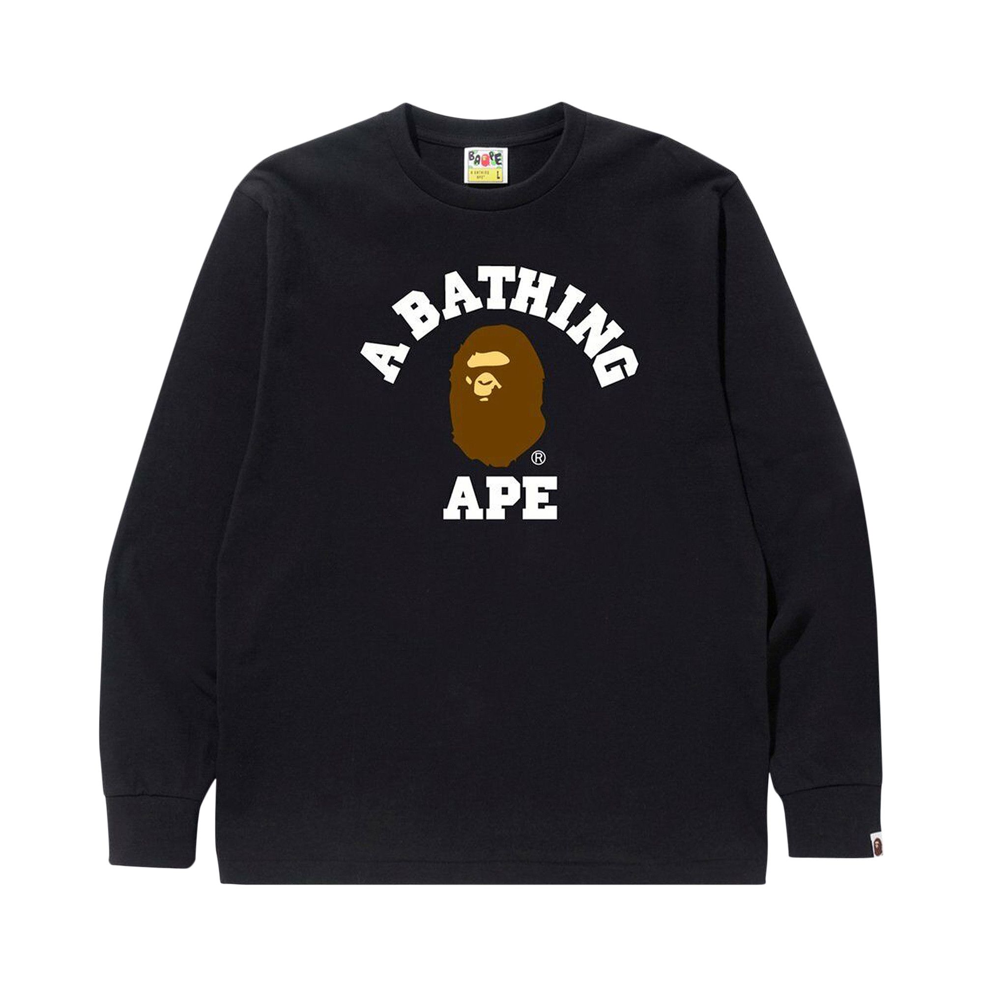 人気 ☆BAPE☆ COLLEGE T-SHIRT BLACK s-l400.jpg