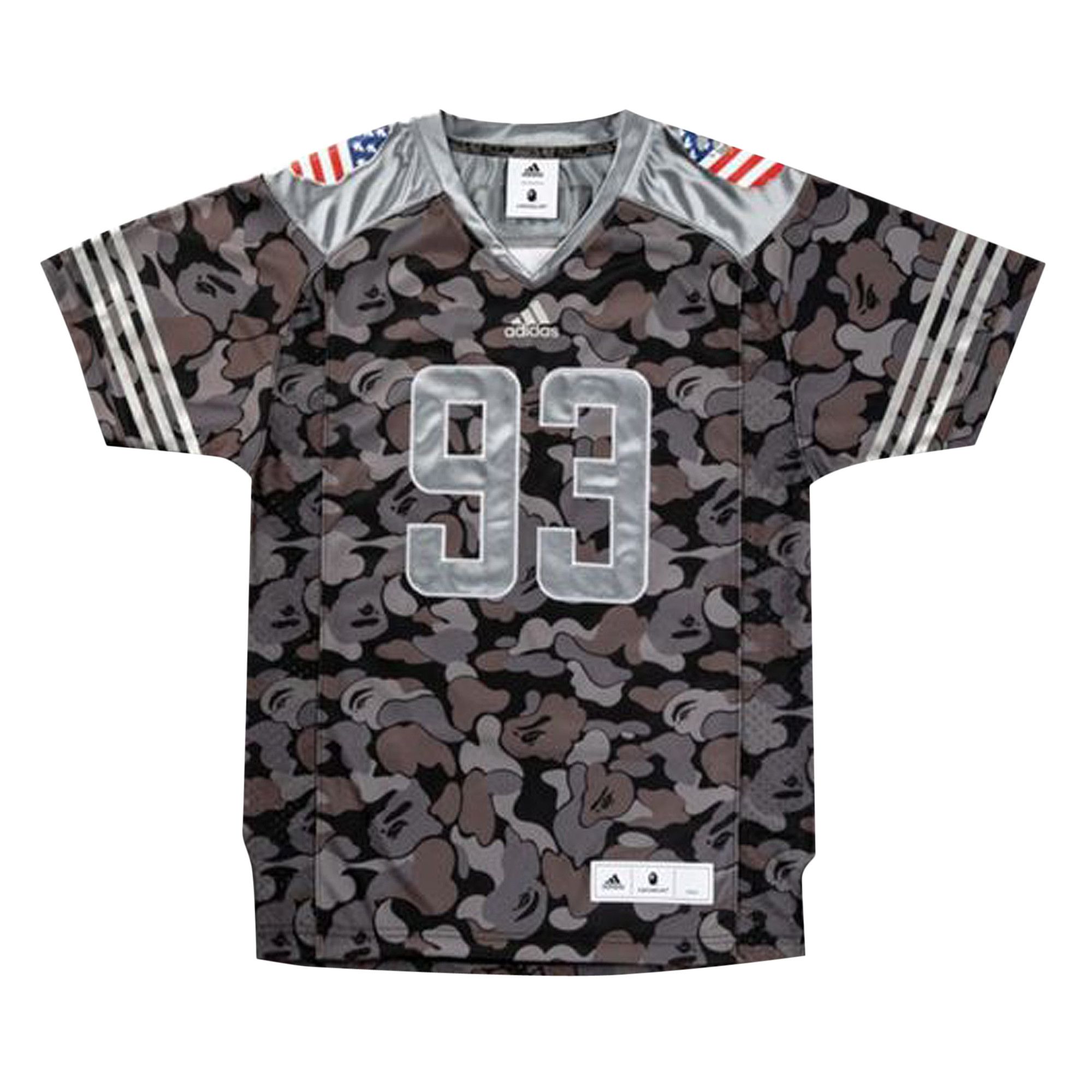 Bape adidas football jersey online