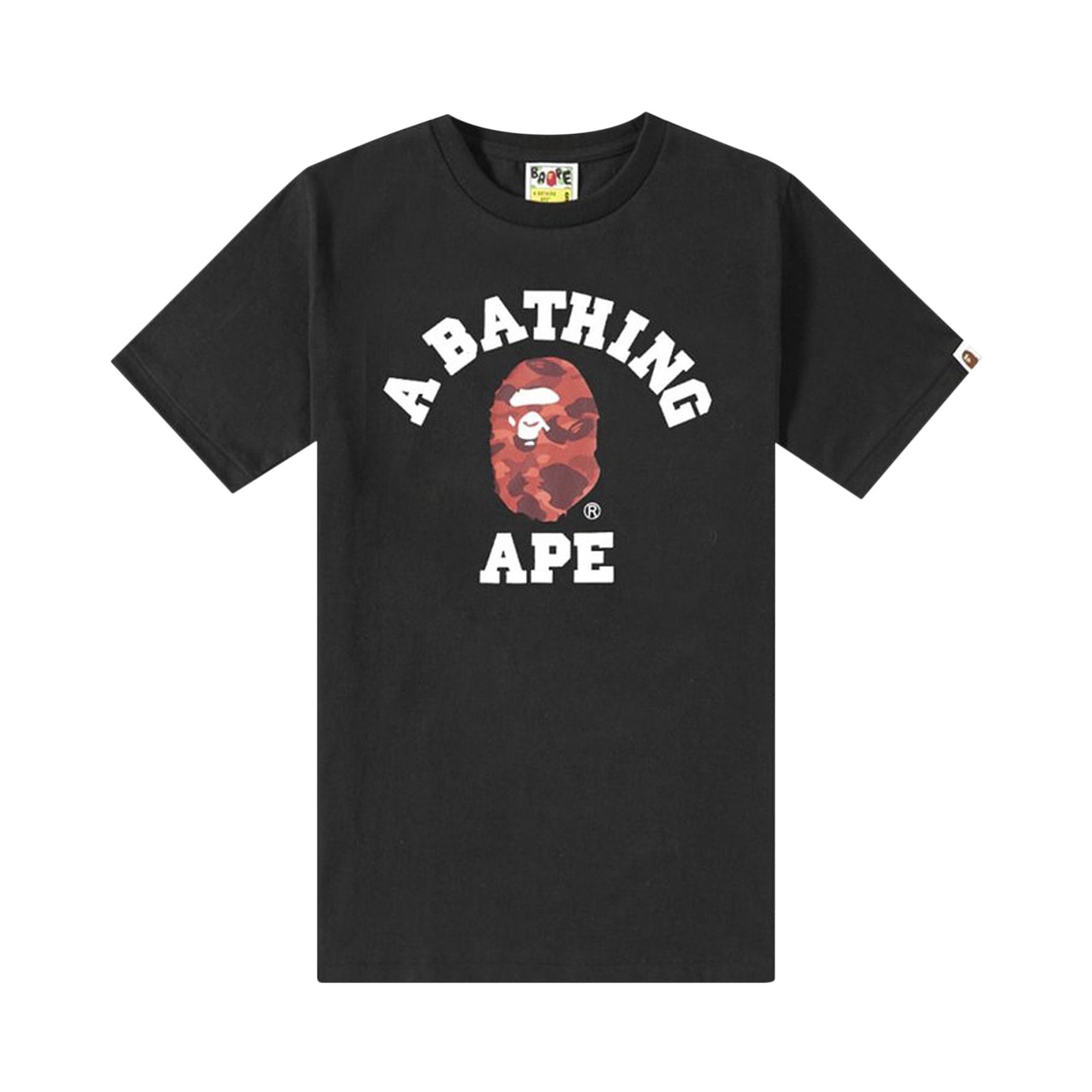 BAPE Color Camo College T Shirt Red Black