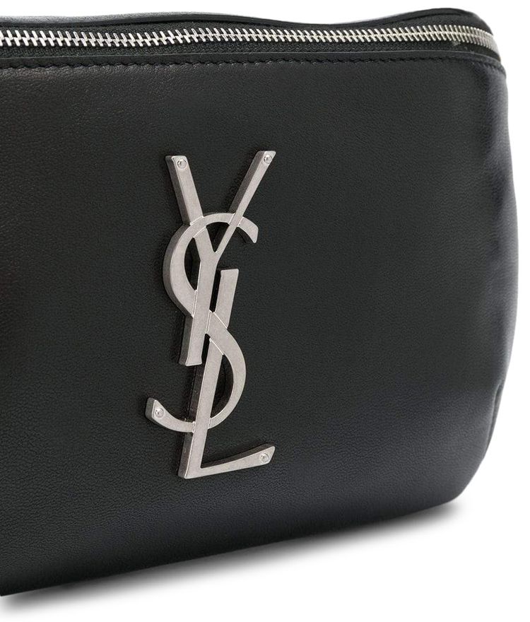 Saint Laurent Leather Belt Bag Black