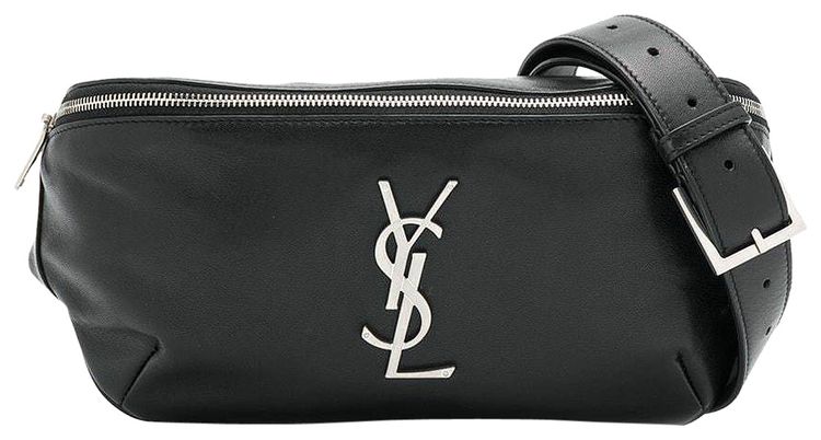 Saint Laurent Leather Belt Bag Black