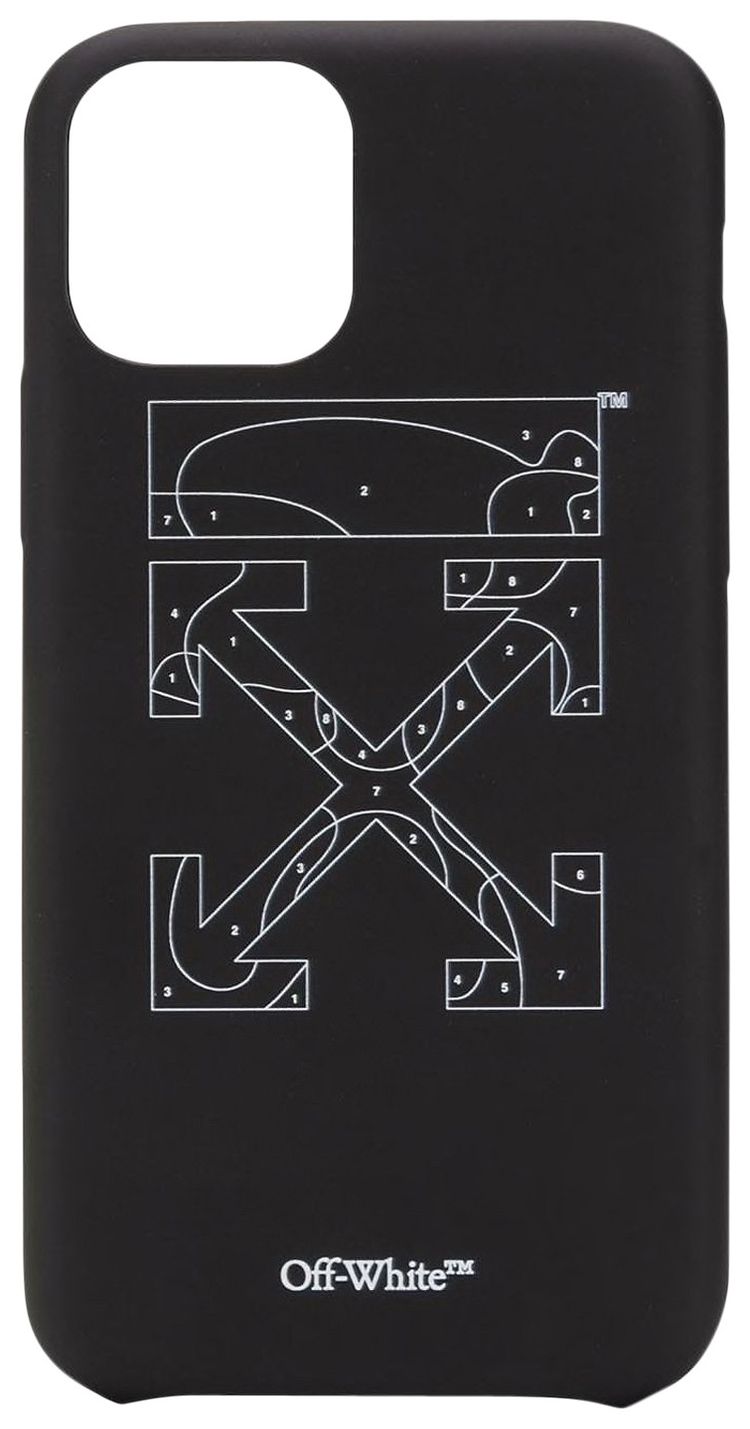 Off White Puzzle iPhone 11 Pro Case Black