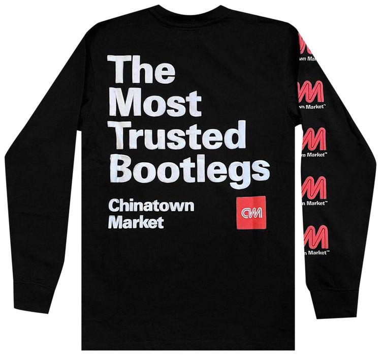 Chinatown Market Most Trusted Long Sleeve Tee Black