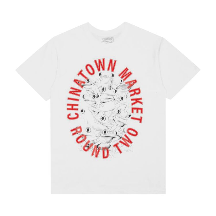 Chinatown Market Round Two UV Frog T Shirt White
