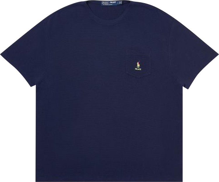 Palace Ralph Lauren Waffle Pocket Tee 'French Navy'