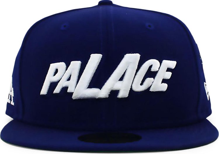 Palace x New Era LA Fitted Hat 'Blue'
