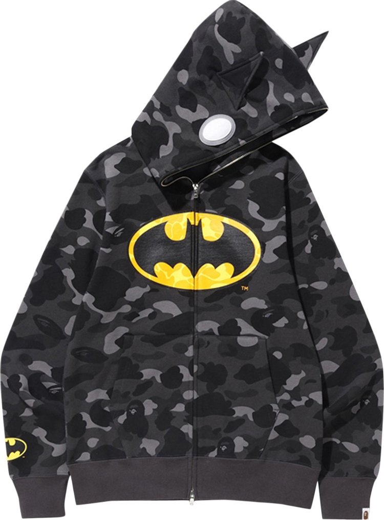 BAPE x DC Batman Color Camo Full Zip Hoodie #1 'Black'