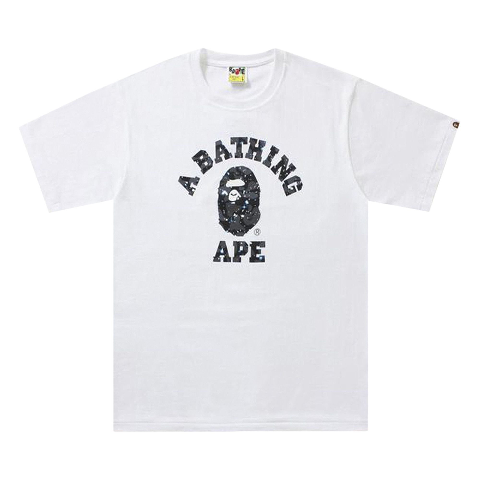 White camo sales bape shirt