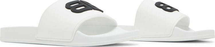 Balenciaga Pool Slides White Black