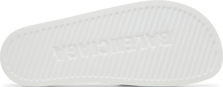 Balenciaga Pool Slides White Black