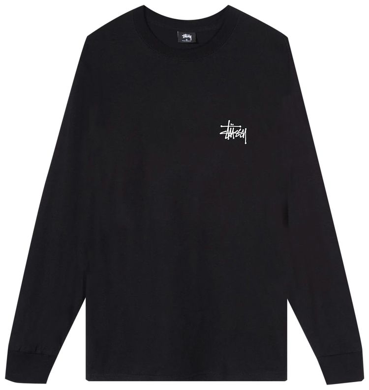 Stussy Basic Long Sleeve Tee Black