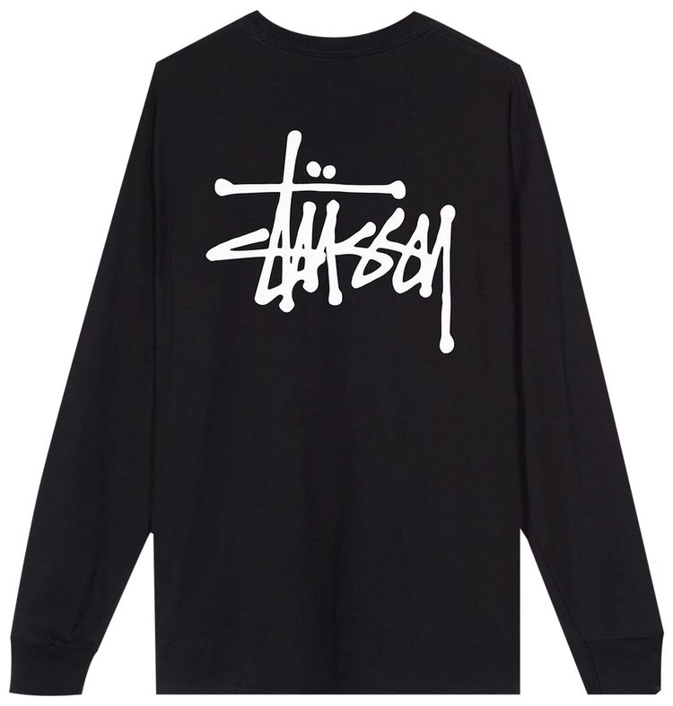 Stussy Basic Long Sleeve Tee Black