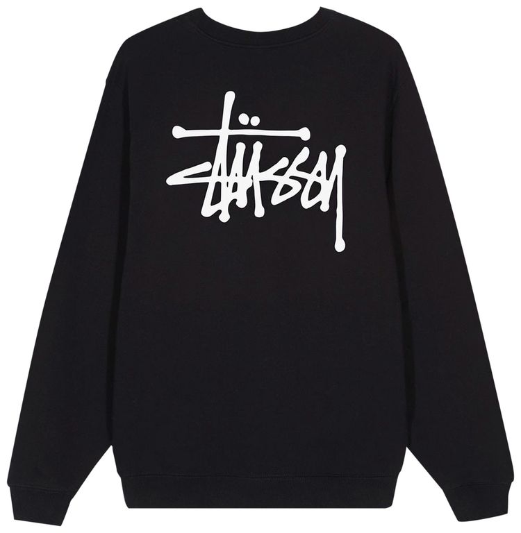 Stussy Basic Crew Black