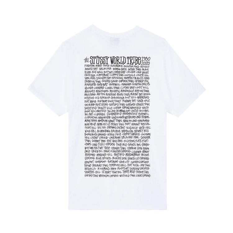 Stussy Jamaica World Tribe Tee White