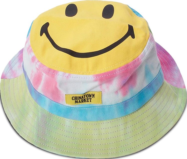 Chinatown Market Smiley Tie Dye Bucket Hat Tie Dye