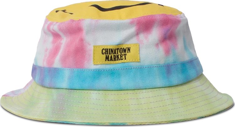 Chinatown Market Smiley Tie-Dye Bucket Hat 'Tie Dye'
