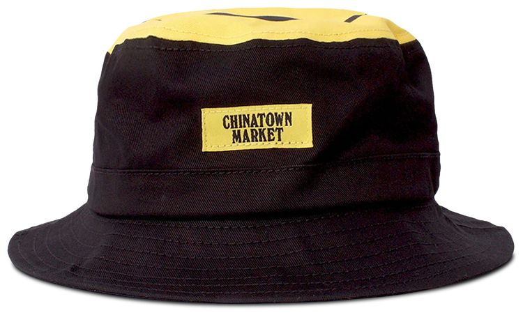 Chinatown Market Smiley Bucket Hat Black