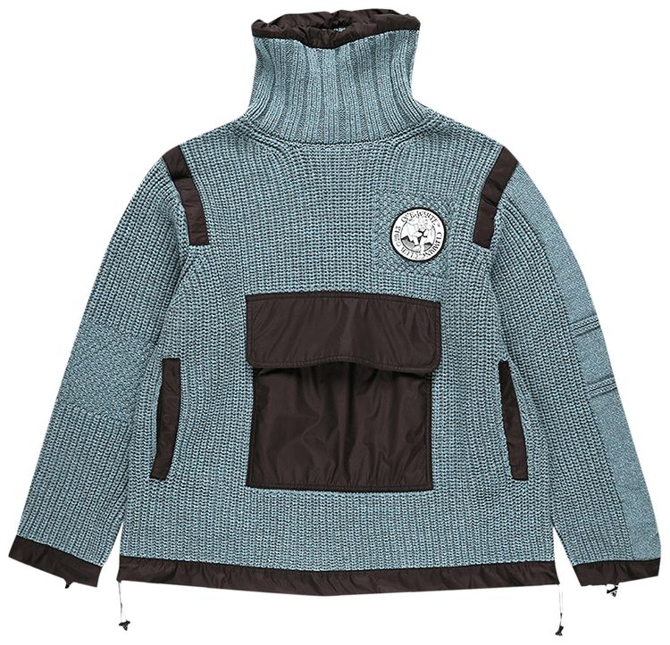 Off White Duality Smoked Anorak Blue