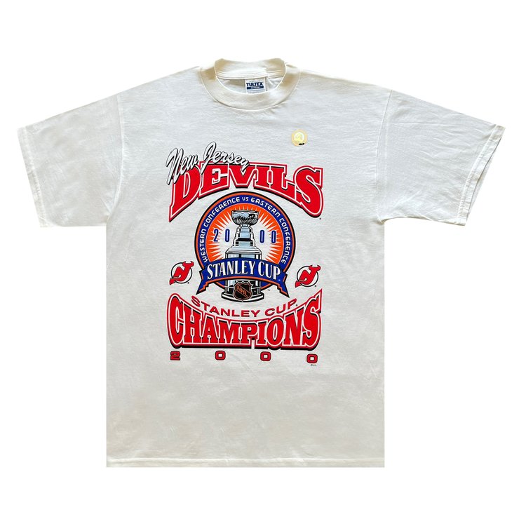 Vintage 2000 Deadstock New Jersey Devils Stanley Cup Tee 'White'