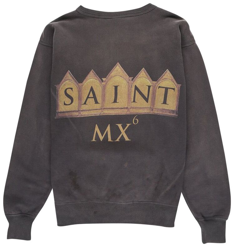 SAINT Mxxxxxx Face Crewneck Black