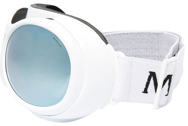 Moncler Logo Strap Ski Goggles White