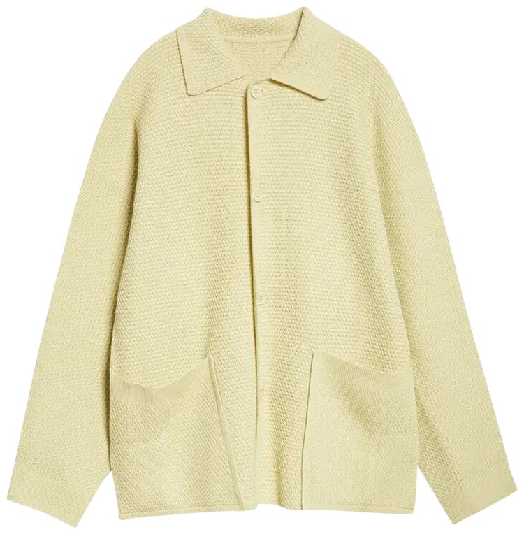 Homme Plisse Issey Miyake Rustic Knit Yellow Hue