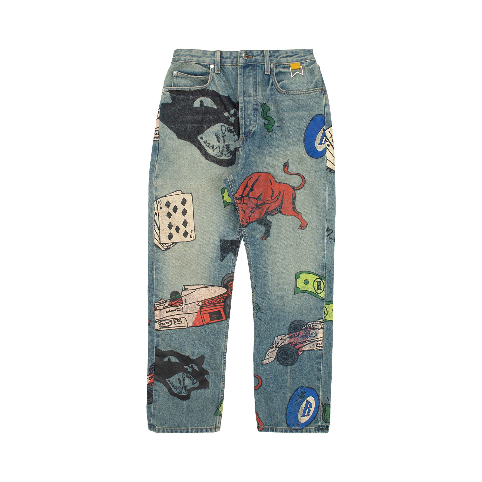 Doodle top print jeans