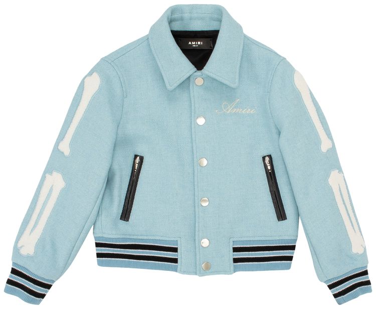 Amiri Kids Bones Jacket Baby Blue