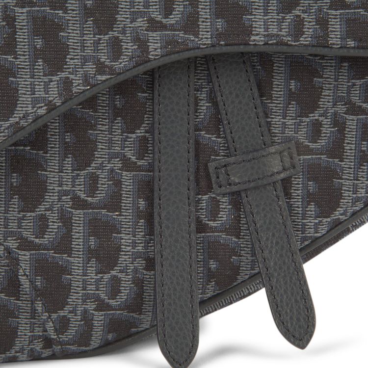 Dior Oblique Saddle Bag Blue Tonal