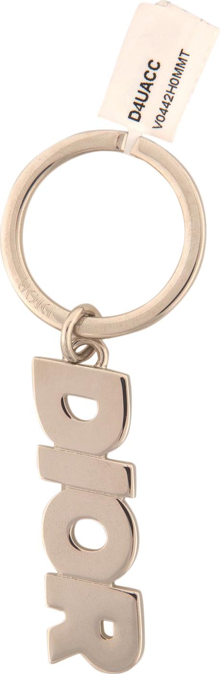 Pre-owned Christian Dior Logo Charm Keychain ($75) ❤ liked on Polyvore  featuring accessories, gold, fob key chain, logo …