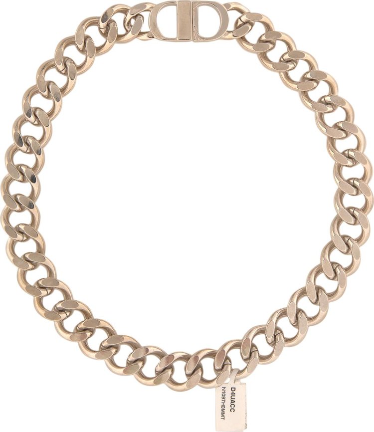 Dior CD Chain Necklace 'Brass/Silver'