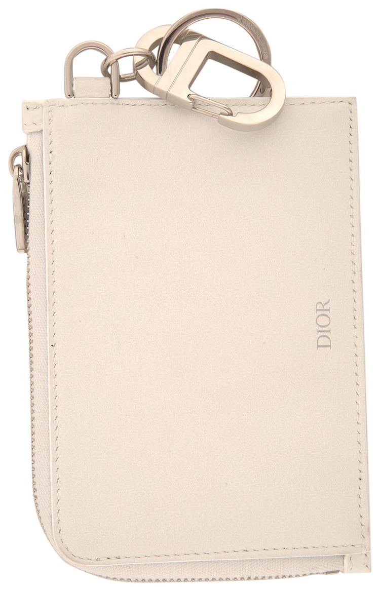 Dior Arsham Book Zip Coin Case White