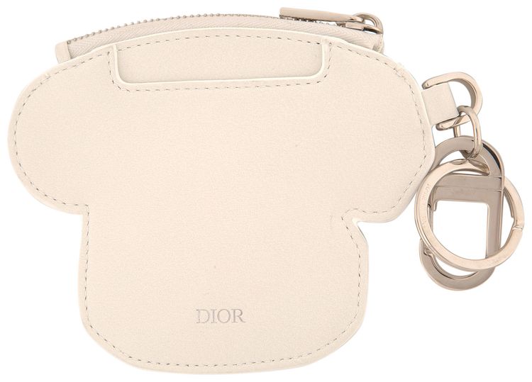 Dior Arsham Phone Zip Coin Case White