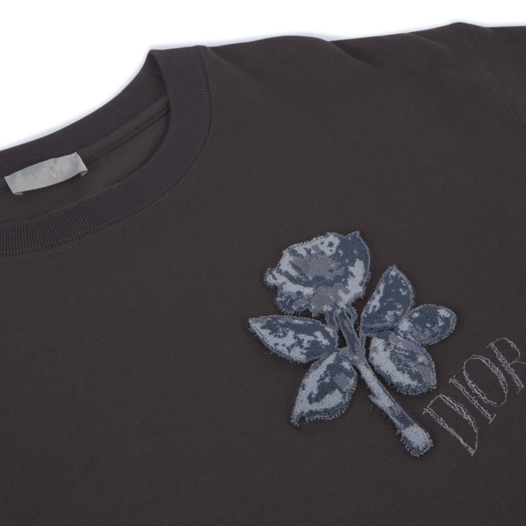 Buy Dior Short-Sleeve Foxton Rose T-Shirt 'Dark Grey' - 943J605D0554 C889 |  GOAT