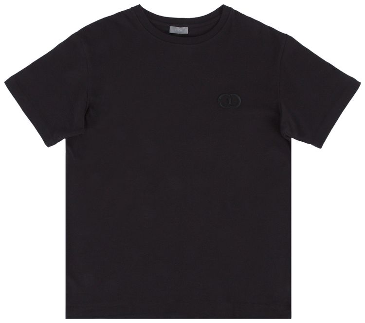 Dior T Shirt CD Boxy Cut Black