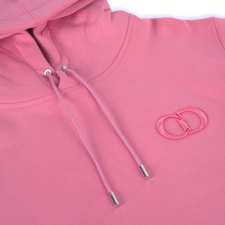 Dior CD Embroidered Hoodie   Core Collection Pink