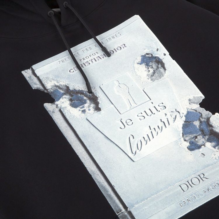 Dior Arsham Bood 3D Print Hoodie Black